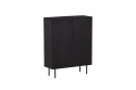 Skab \'Björkön\' 80x103 - Sort