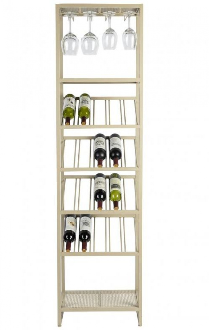Vinreol \'Cantor\' - Beige i gruppen Møbler / Hylder & opbevaring / Skabe og skænke hos Reforma (4200028)