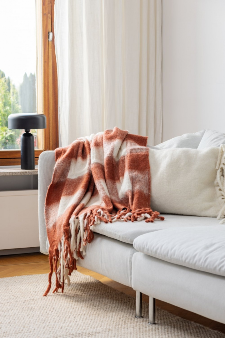 Tæppe \'Phoebe\' 130x170cm - Lyserød i gruppen Indretning / Tekstiler / Plaider & tæpper hos Reforma (4224615675071)