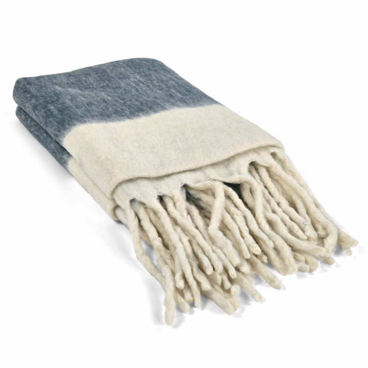 Ternet \'Carrie\' 130x170cm - Blå i gruppen Indretning / Tekstiler / Plaider & tæpper hos Reforma (4224615676061)