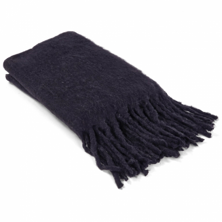 Ternet \'Samantha\' 130x170cm - Sort i gruppen Indretning / Tekstiler / Plaider & tæpper hos Reforma (4224615677044)