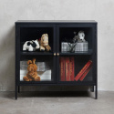 Sideboard \'Hagavik\' 3 sektioner - Sort/Messing