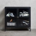 Sideboard \'Hagavik\' 3 sektioner - Sort/Messing