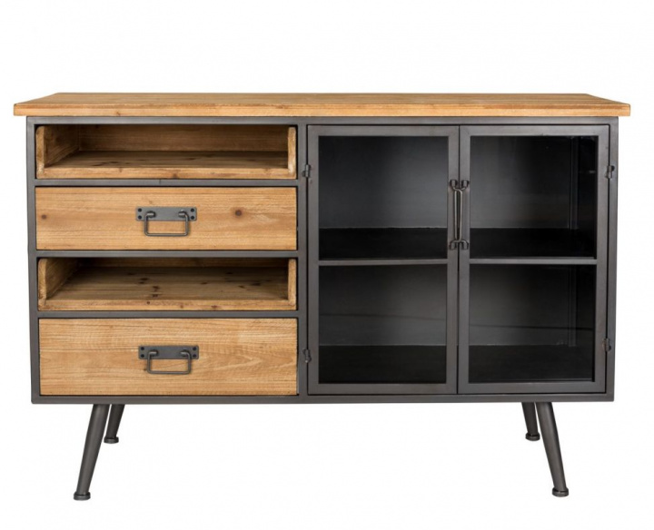 Sidetabel \'Damian\' - Sort/Natur i gruppen Møbler / Hylder & opbevaring / Sideboards hos Reforma (4300012)