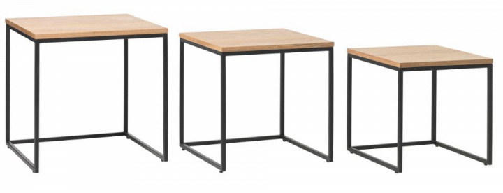 Sofabord \'Lekvall\' - Eg/Sort i gruppen Møbler / Bord / Sofabord hos Reforma (43381020)