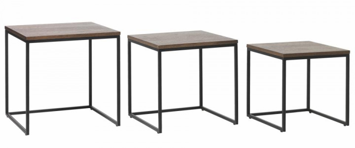 Sofabord \'Lekvall\' - Mørk eg/Sort i gruppen Møbler / Bord / Sofabord hos Reforma (43383020)