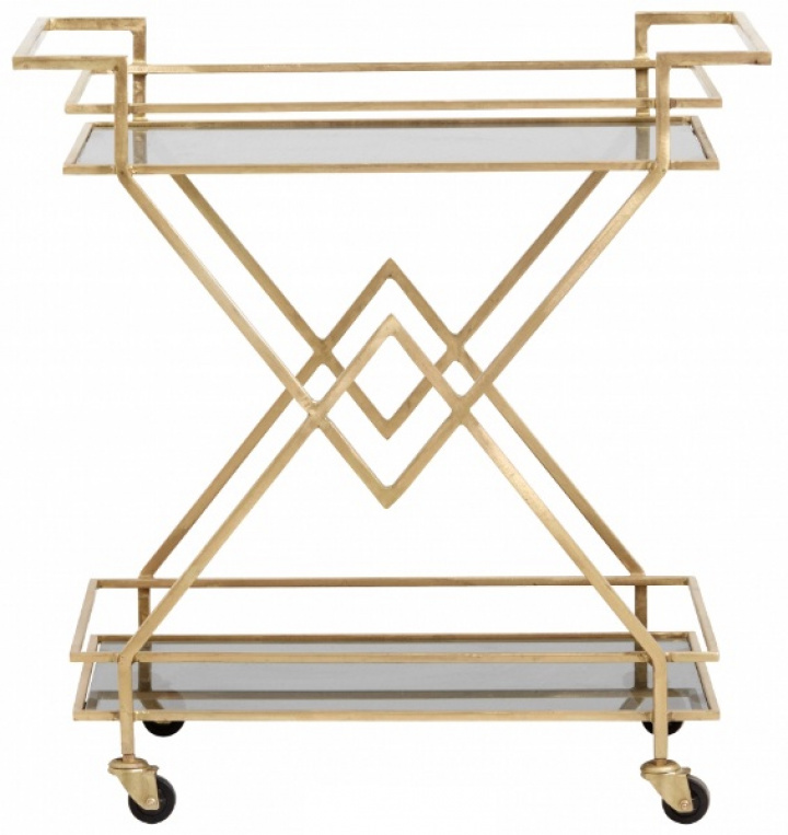 Stålkurv på hjul \'Backe\' - Sort i gruppen Møbler / Bord / Serveringsvogne & Rulleborde hos Reforma (4447)