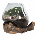 Dekoration \'Waterdrop\' - Træ/Glas 