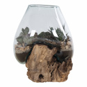 Dekoration \'Waterdrop\' - Træ/Glas 