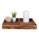 3-pak Bakke \'Faro\' - Teak/Natur