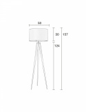 Gulvlampe \'Tripod\' - Sort