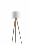 Gulvlampe \'Tripod\' - Træ og hvid