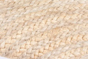 Rundt tæppe \'Flätan\' 120cm - Jute