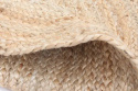 Rundt tæppe \'Flätan\' 120cm - Jute
