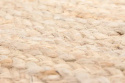 Rundt tæppe \'Flätan\' 120cm - Jute
