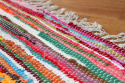 Gulvtæppe \'Happy\' 70x300cm - Multifarvet