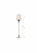 Gulvlampe \'Cresta\' - Sort/Messing