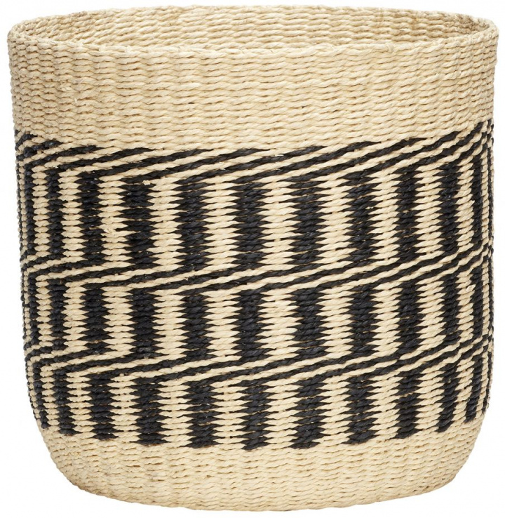 Kurv \'Äken\' - Sort/Natur i gruppen Møbler / Hylder & opbevaring / Småopbevaring hos Reforma (511103)
