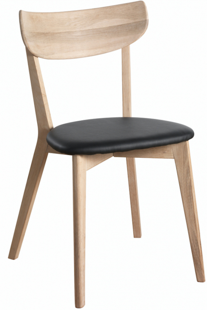 Stol \'Ami\' - Hvidpigmenteret Eg/Sort i gruppen Rum / Stue hos Reforma (52209)