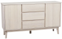 Skænk \'Yumi\' 152x84cm - Hvidpigmenteret Eg
