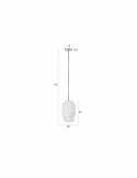 Loftlampe \'Arjun\' Tall - Beige