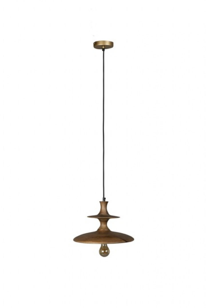 Loftlampe \'Cath\' 34x34 - Brun i gruppen Belysning / Lamper / Loftlamper hos Reforma (5300217)
