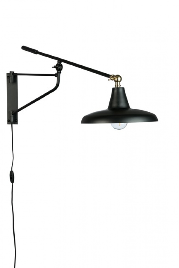 Væglampe \'Hector\' 26x93 - Sort i gruppen Belysning / Lamper / Væglamper hos Reforma (5400031)
