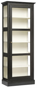Vitrineskab \'Classic\' - Sort/Hvid S