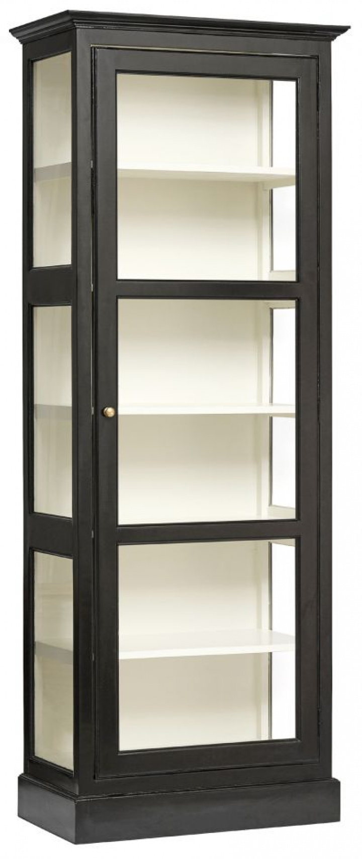Vitrineskab \'Classic\' - Sort/Hvid S i gruppen Møbler / Hylder & opbevaring / Skabe og skænke hos Reforma (5900)