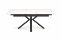 Spisebord \'Platan\' 140-180cm - Hvid/sort
