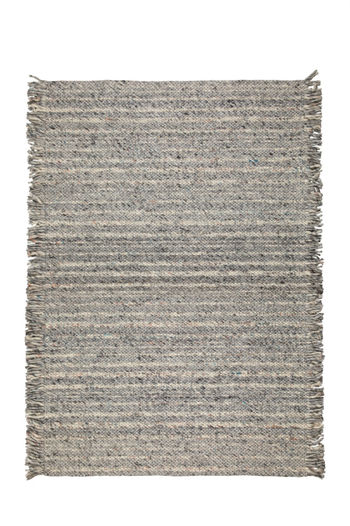 Uldtæppe \'Frills\' 170x240cm - Grå/Blå i gruppen Indretning / Tæpper / Uldmåtter hos Reforma (6000237)