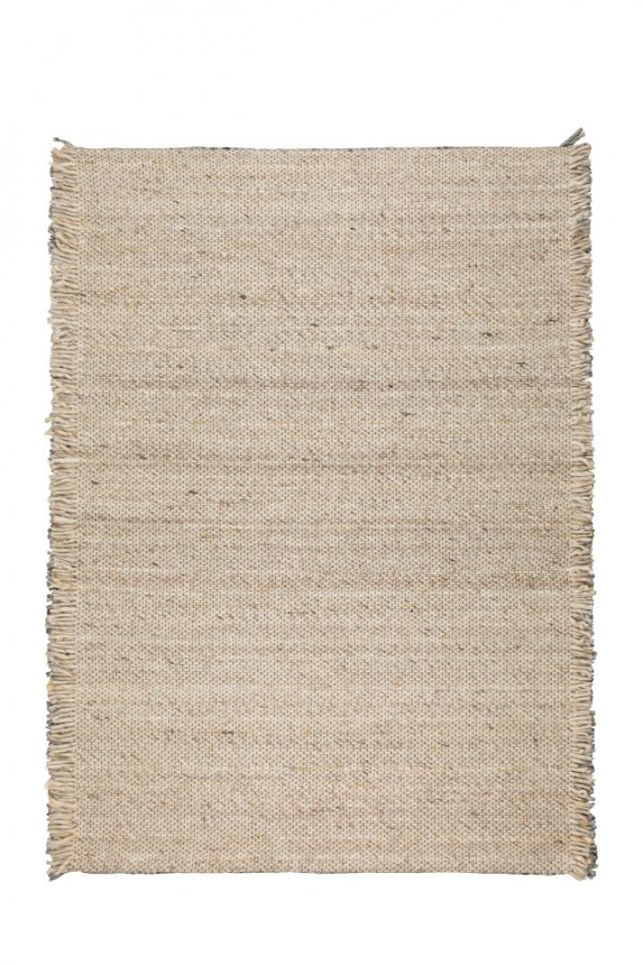Uldtæppe \'Frills\' 170x240cm - Beige i gruppen Indretning / Tæpper / Uldmåtter hos Reforma (6000238)