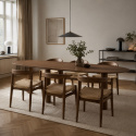 Spisebord \'Uovo\' 220x115cm - Valnød