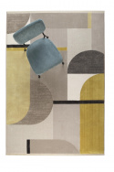 Tæppe \'Hilton\' 160x230cm - Grå/Gul
