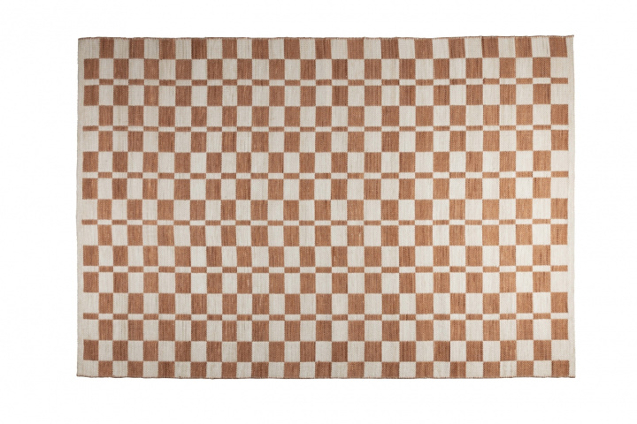 Tæppe \'Checker\' 160x230cm - Beige i gruppen Indretning / Tæpper hos Reforma (6100126)