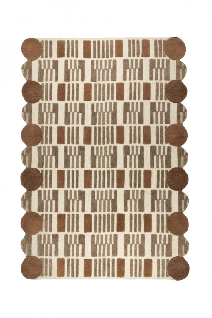 Tæppe \'Mundra\' 160x230 cm - Beige i gruppen Indretning / Tæpper / Uldmåtter hos Reforma (6100151)