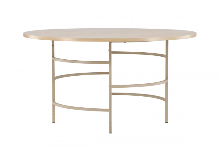 Spisebord \'Copenhagen\' 140x74cm - Hvidpigmenteret/Guld i gruppen Møbler / Bord / Spisebord hos Reforma (62031-112)