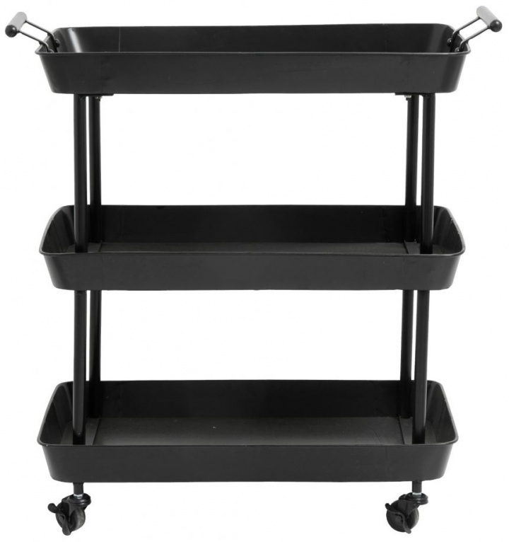 Rullevogn \'Fulda\' - Sort/Jern i gruppen Møbler / Bord / Serveringsvogne & Rulleborde hos Reforma (6358)