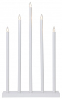 Adventsljusstake \'Holy\' 5 Lamper - Hvid