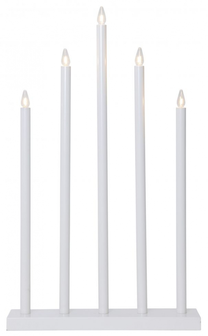 Adventsljusstake \'Holy\' 5 Lamper - Hvid i gruppen Belysning / Lamper / Julebelysning hos Reforma (644-65)