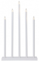 Adventsljusstake \'Holy\' 5 Lamper - Hvid