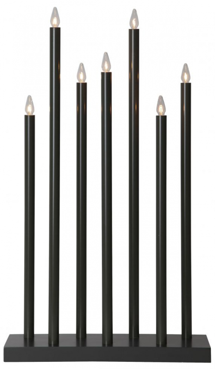 Adventskrans \'Holy\' 7 Lygter - Sort i gruppen Belysning / Lamper / Julebelysning hos Reforma (644-77)