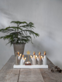 Adventskrans \'Krubba\' - Hvid