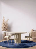 Rundt tæppe \'Aranga Super Soft\' 240cm - Mørkeblå