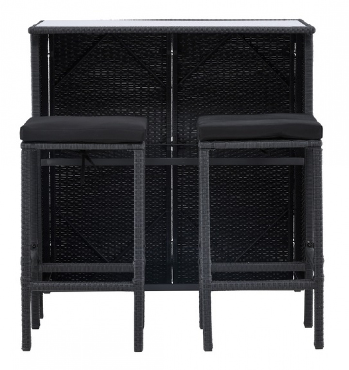 Bar sæt \'Hovmanstorp\' - Sort i gruppen Møbler / Bord / Madgrupper hos Reforma (6941-100)