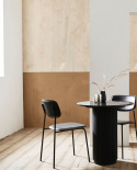 Cafebord \'Erie\' - Sort/Marmor