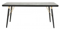 Spisebord \'Black Wood\' 180x90cm - Sort