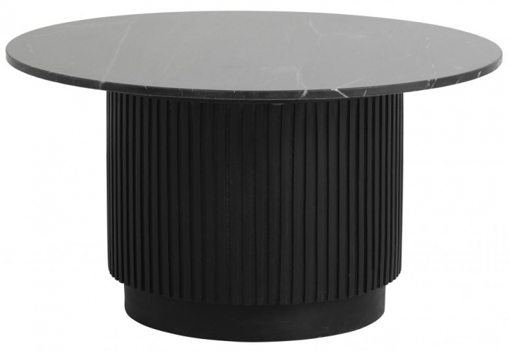 Sofabord \'Erie\' Rundt 75cm - Sort Marmor i gruppen Møbler / Bord / Sofabord hos Reforma (6947)