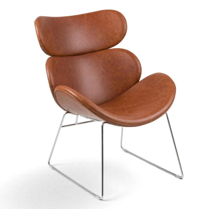 L&aelig;nestol \'Hushum\' 85cm - Brun i gruppen Møbler / Sidde møbler / Lænestole hos Reforma (71940)