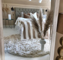 Rundt tæppe \'Janjira\' 80cm - Offwhite